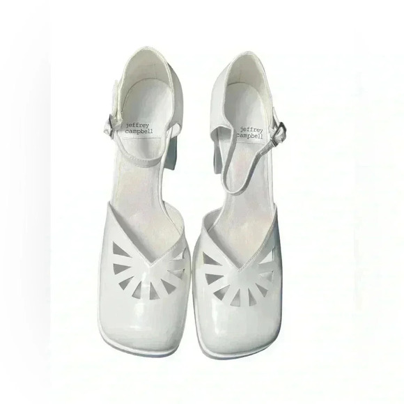 Jeffrey Campbell White Maxxed platform, Mary Jane size 8 $115 Brand New - Picture 4 of 11